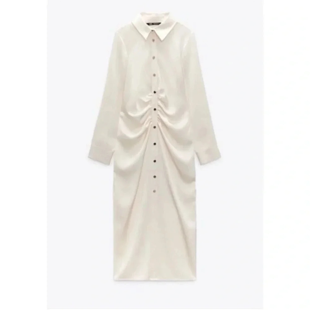 Zara Dress
SATIN EFFECT SHIRT DRESS SPECIAL EDITION
